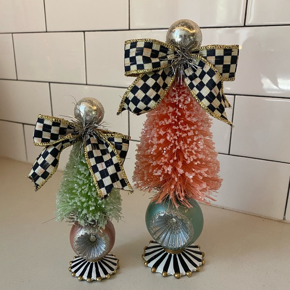 Mckenzie Childs bottle brush trees